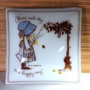 Vintage Holly Hobby Ceiling Light Glass Shade Cover 1970s Mid Century